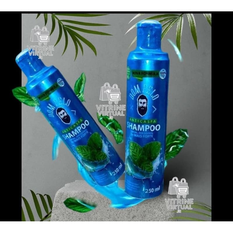 Shampoo Anticaspa Santo Barbudo 250ml – Sem Sal, Sem Sulfato, 3x Mais Forte