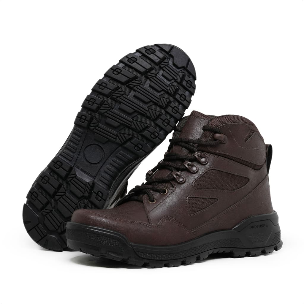 Bota Adventure Coturno Marrom Masculino Palmilha Gel Confortável