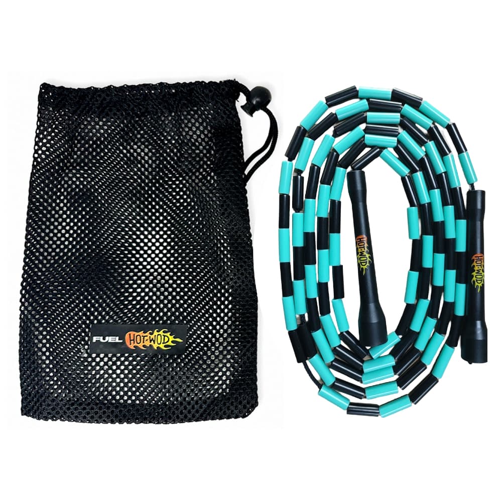 Corda Pular Segmentada Crossover Beaded Rope Freestyle Ajustável Original Fuel Sports - Ocean