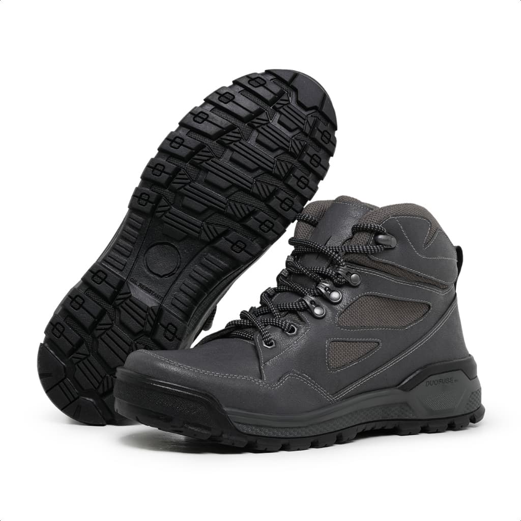 Bota Adventure Coturno Masculino Cinza Palmilha Gel Confortável