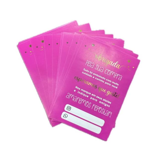 PANFLETO FLYER FOLHETO - ROSA - 100 UNIDADES PARA LOJAS