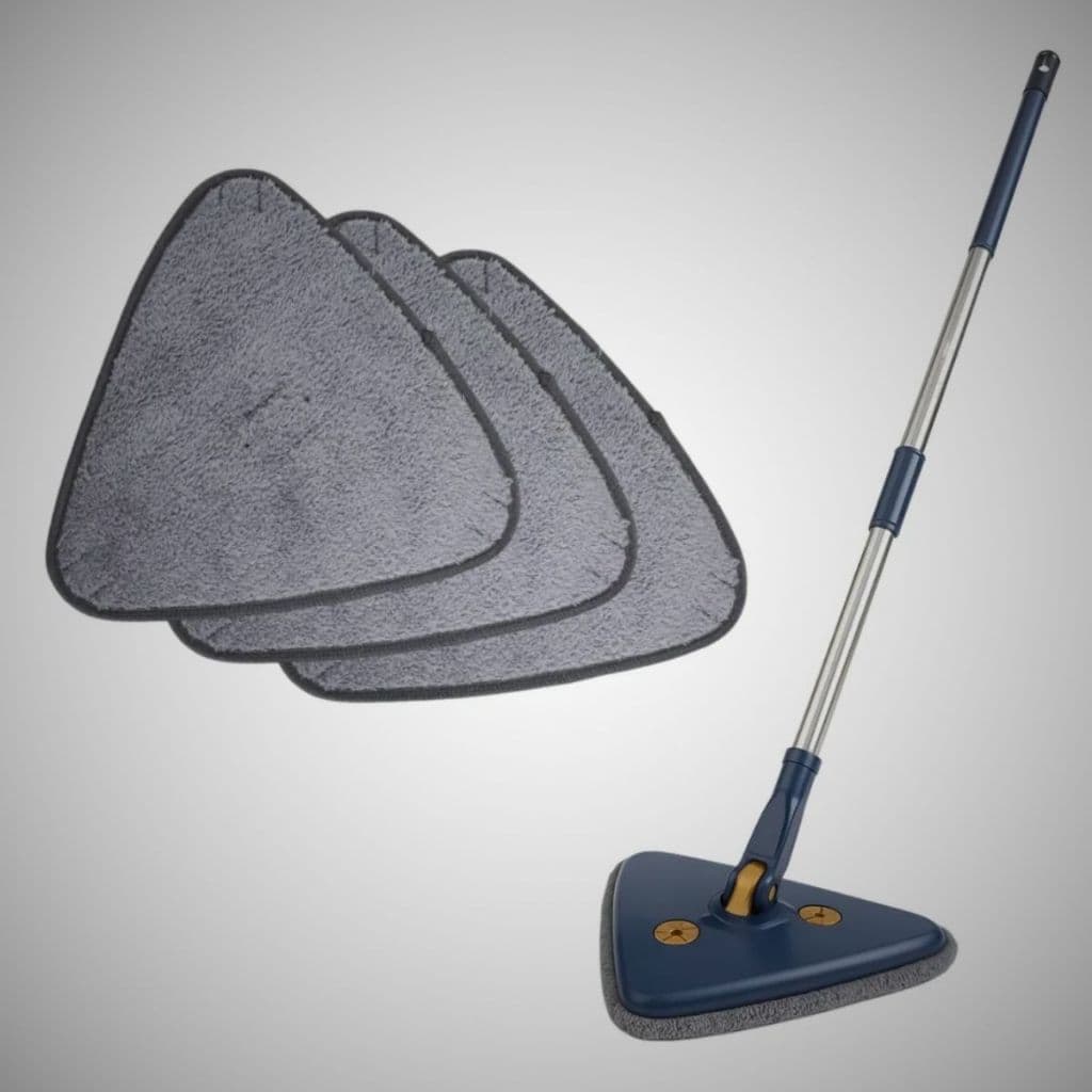 Refil Mop Triangular Esfregão KIT 3 Unidades Refis Limpeza para o Mop Giratório 360º Ajustável