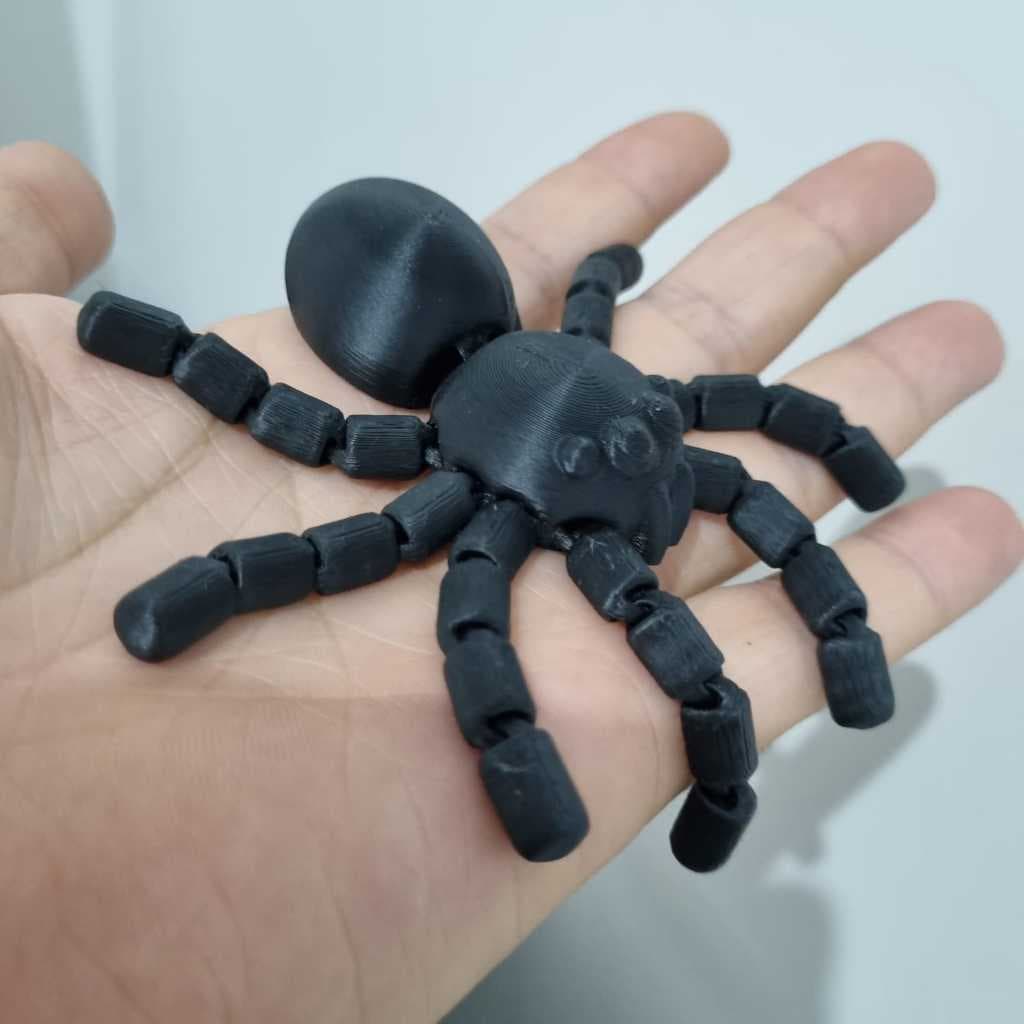 Brinquedo Aranha Articulada Tarântula Spider Halloween Geek