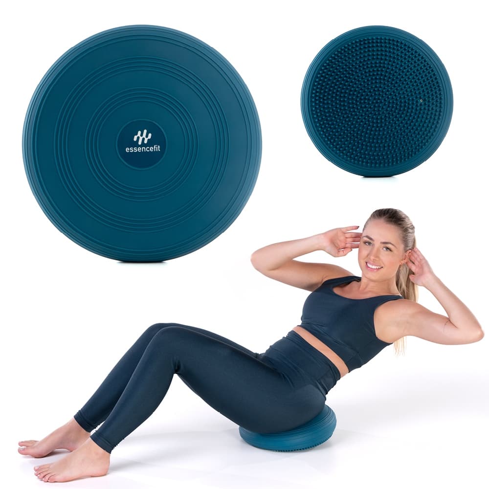 Almofada Disco de Equilíbrio Exercícios Fortalecimento Inflável muscular