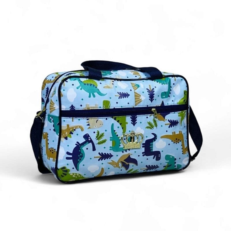 Bolsa Mala Maternidade Menino Mala de Mamãe  Dinossauro