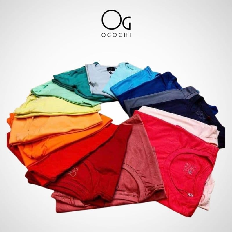 Camiseta Básica Masculina Slim 100% Algodão OGOCHI Original