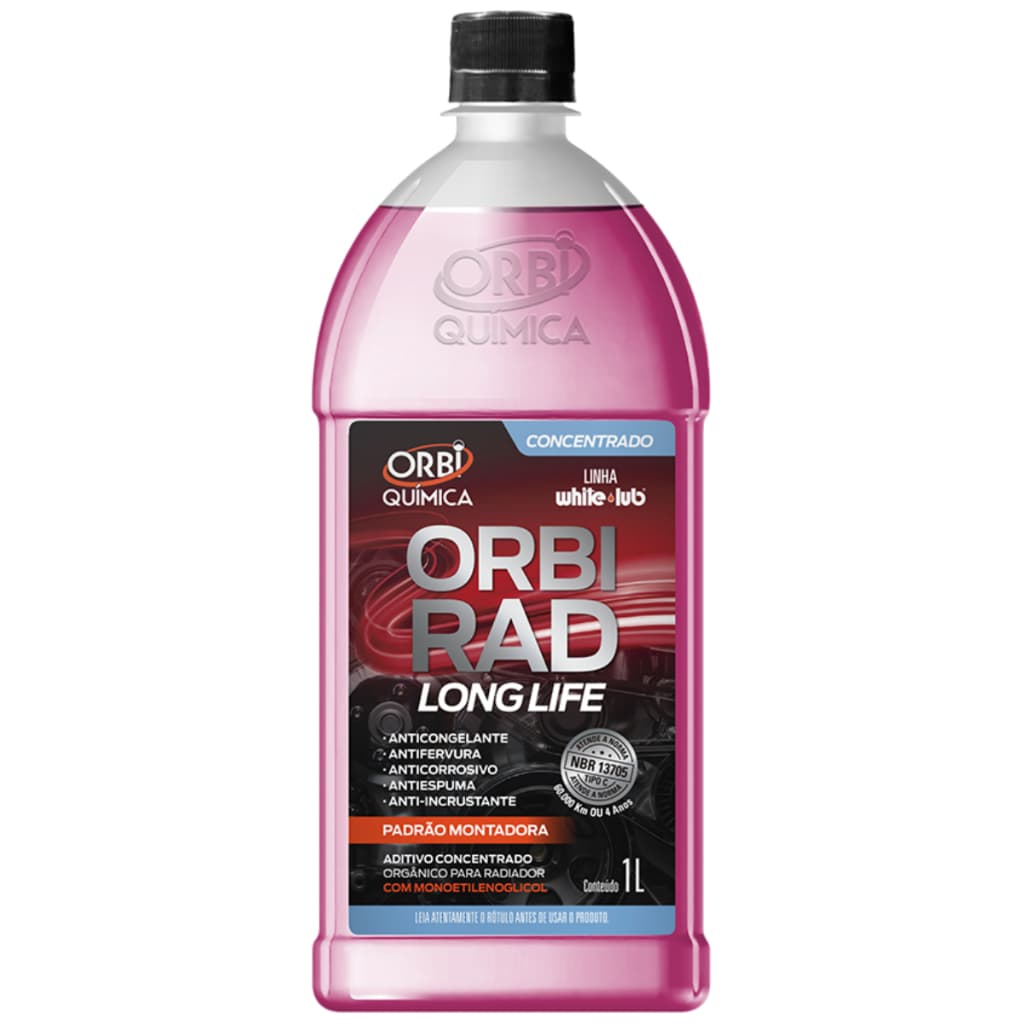 Aditivo Radiador Concentrado Orbi Rosa Carro Caminhão