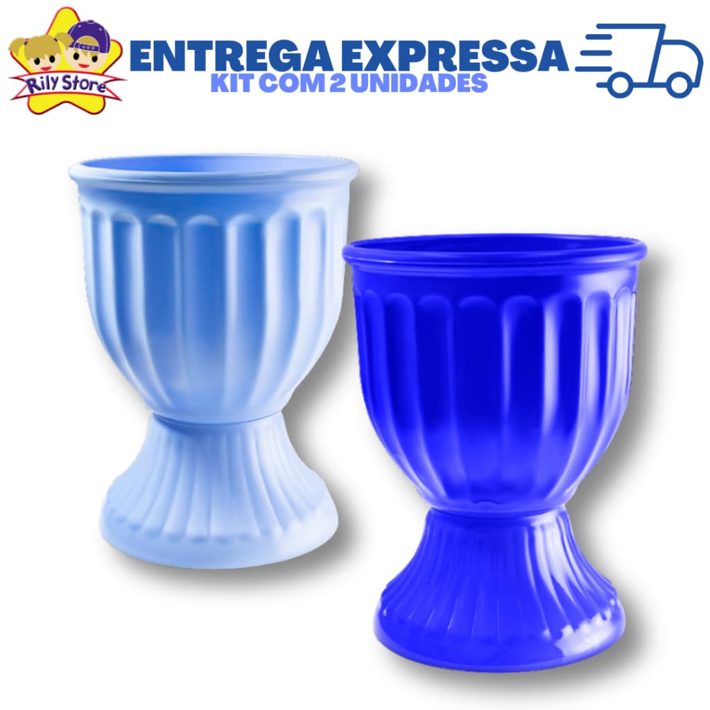 Kit 2 Vasos Romanos 18cm – Clássico e Elegante | 15 Cores Incríveis