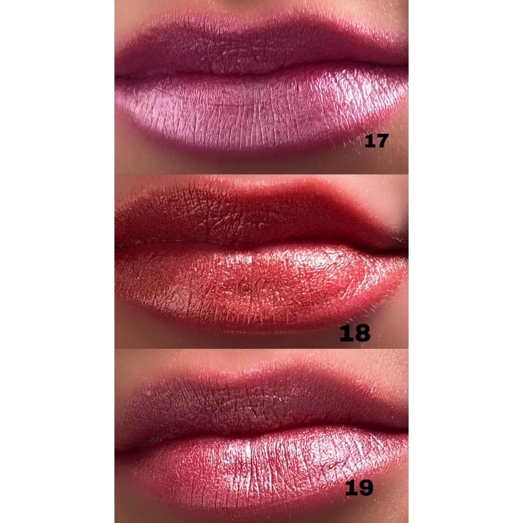BATOM BALA, BATOM BASTÃO, BATOM CINTILANTE CIGANA COSMÉTICOS 17, 18, 19