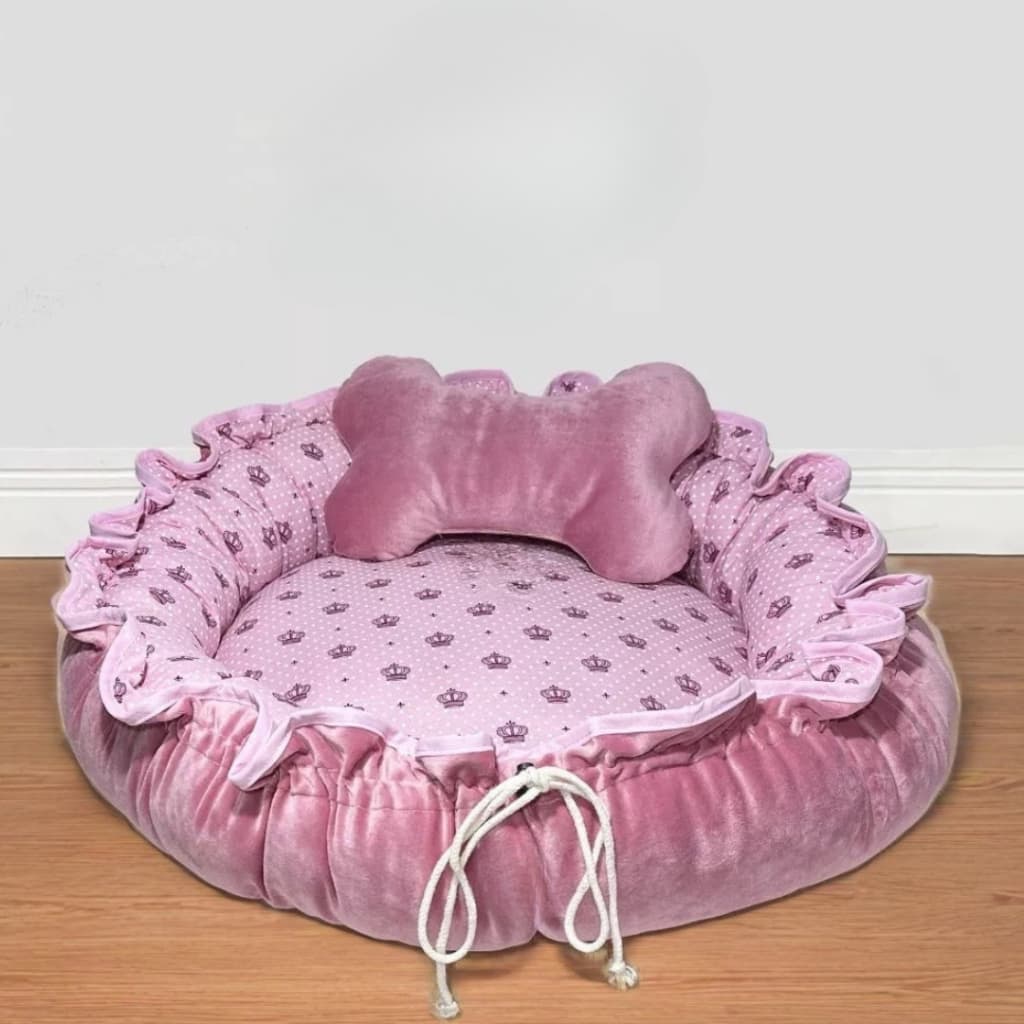 Cama Redonda Almofadão pet, tamanho regulável, Cama Pet Paris
