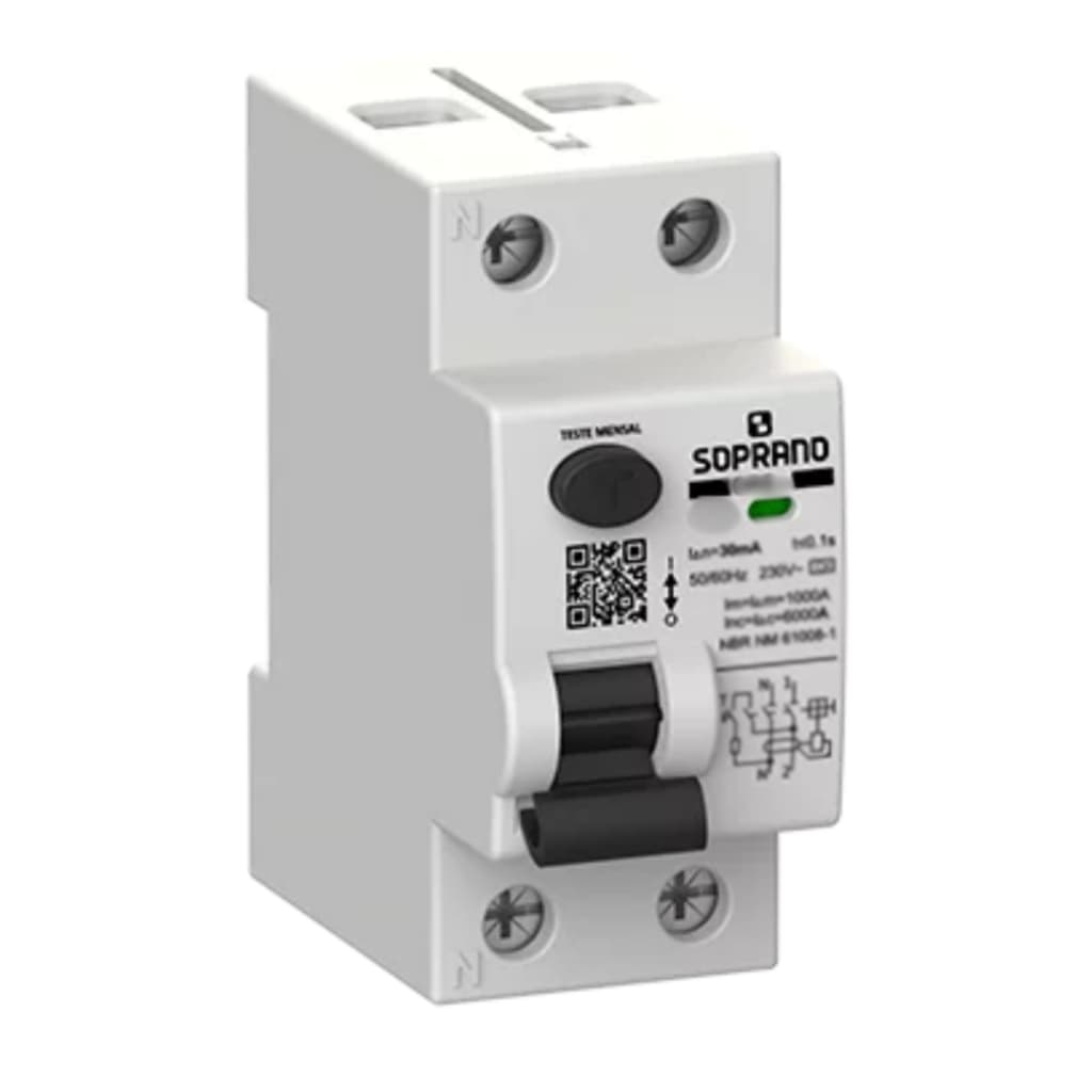 Interruptor Dr Bipolar 63a 30ma Soprano DRS-L