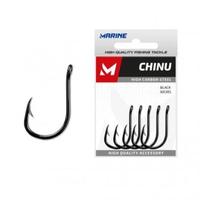 Anzol Chinu com Fisga Marine high carbon steel Cartela c/ 50 und