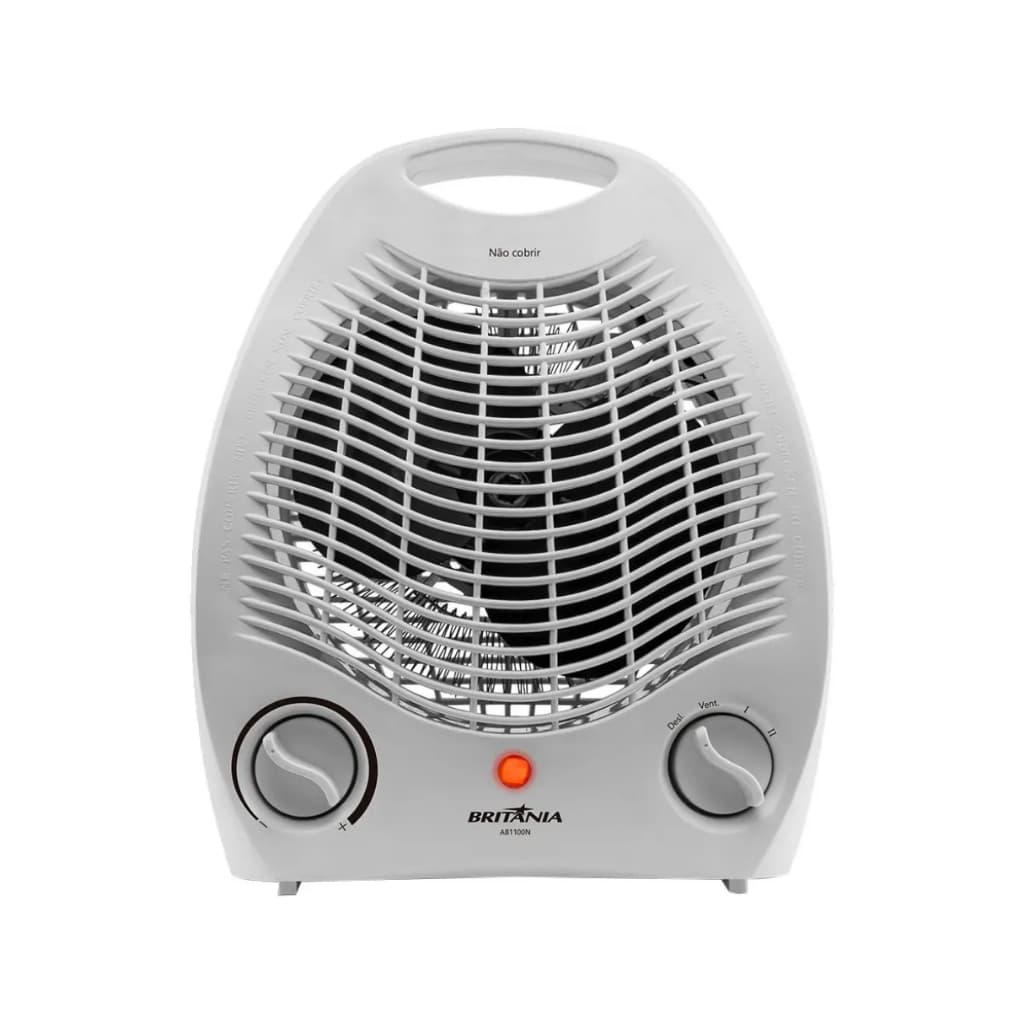 Aquecedor 2 Em 1 Ab1100n 1500w Cor Branco 3 Níveis Britânia