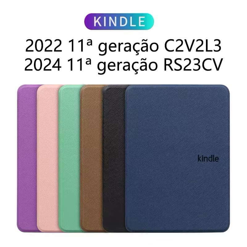 W.BILL Capa Kindle 11a Geração-2022 C2V2L3/2024 RS23CV)6.0 Polegadas , Leve Com Despertar Automático/Sono Para 2022 2024