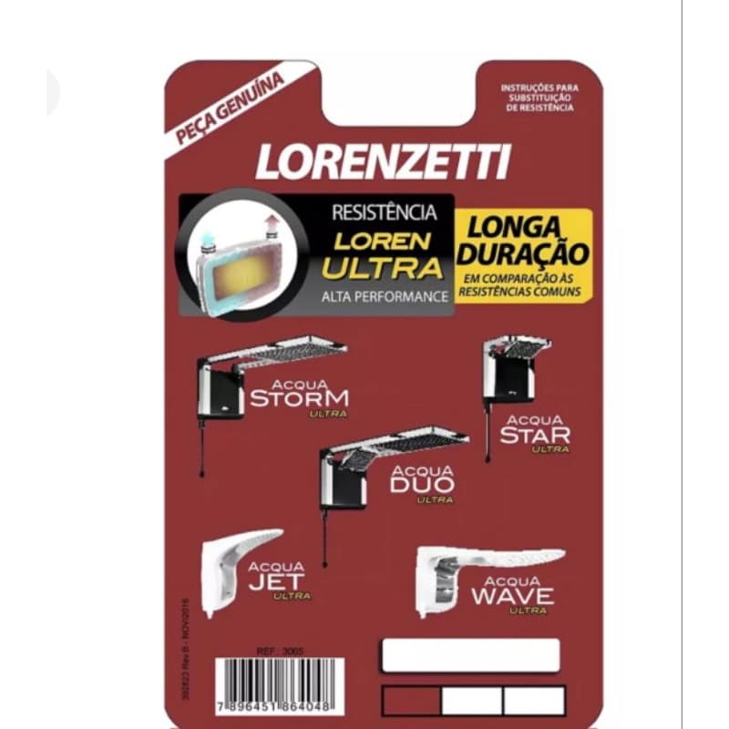 Resistência para chuveiro Lorenzetti, modelo Ultra, com alta performance e longa duração