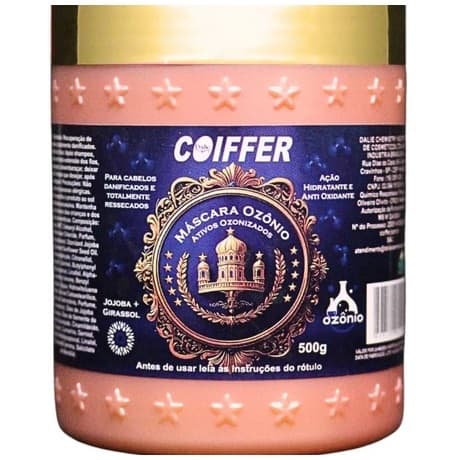 Máscara de Ozônio Coiffer 500g Cabelos Danificados e Ressecados