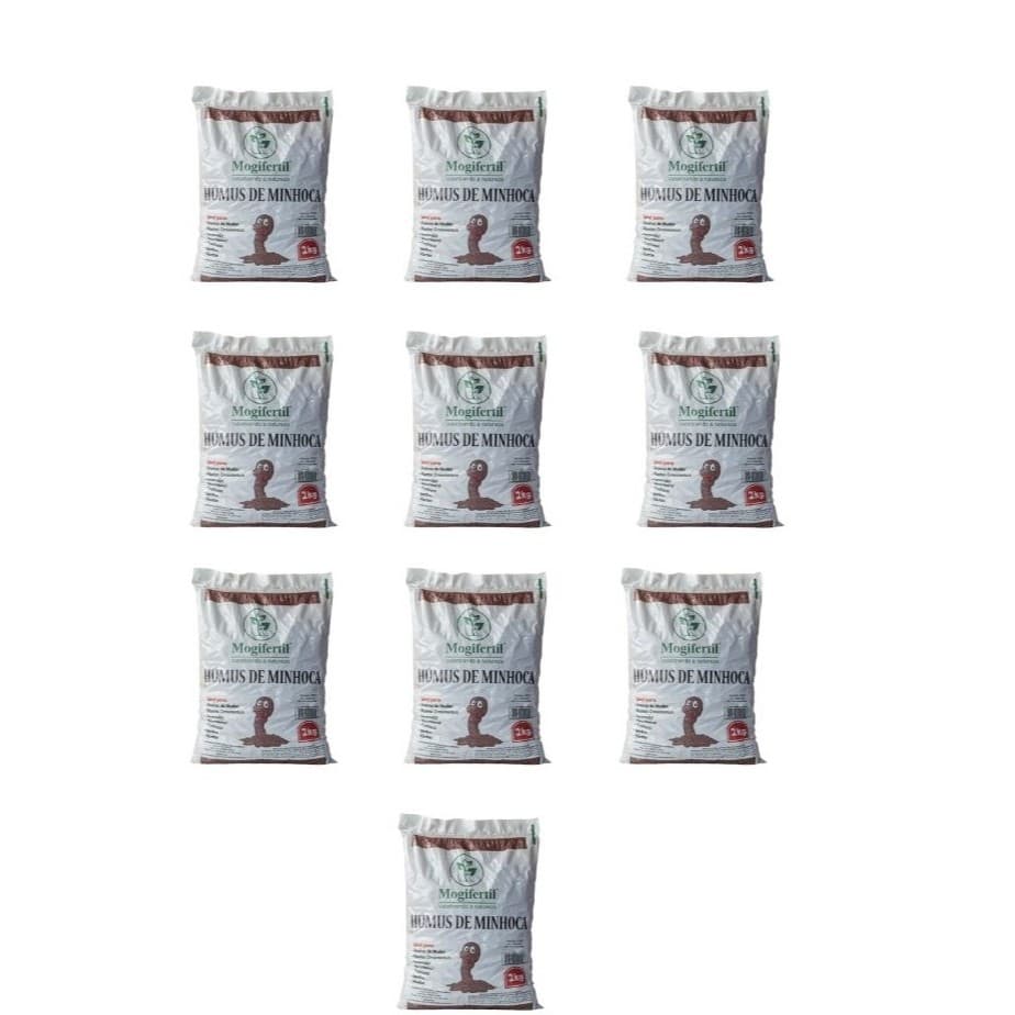 Fertilizante Orgânico Mogifertil 2Kg Húmus de Minhoca Ecológico Retenção Agua Nutrientes Premium