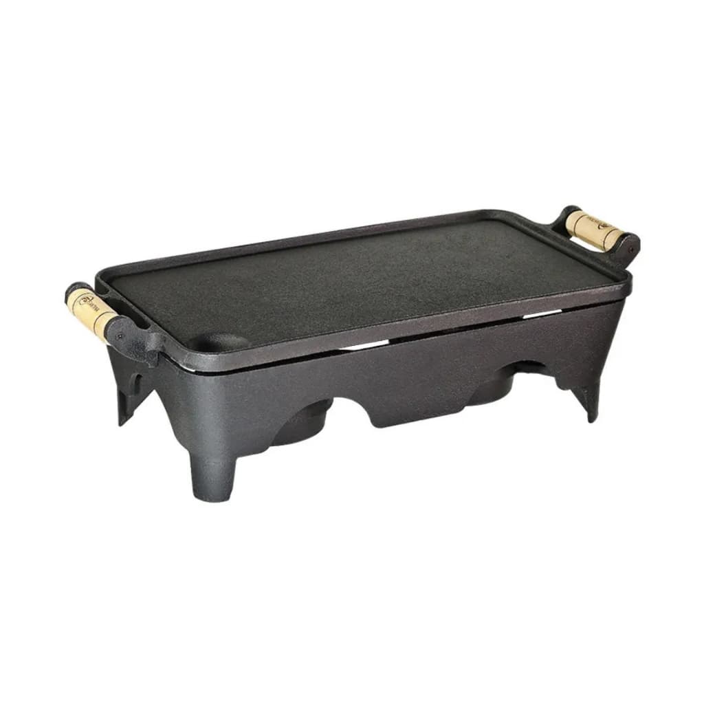 Rechaud Liso 2 Chamas Santana Ferro Fundido 43x24x13 Álcool