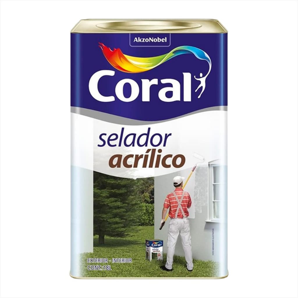 Selador Acrilico Coral Paredes e Tetos cor Branco