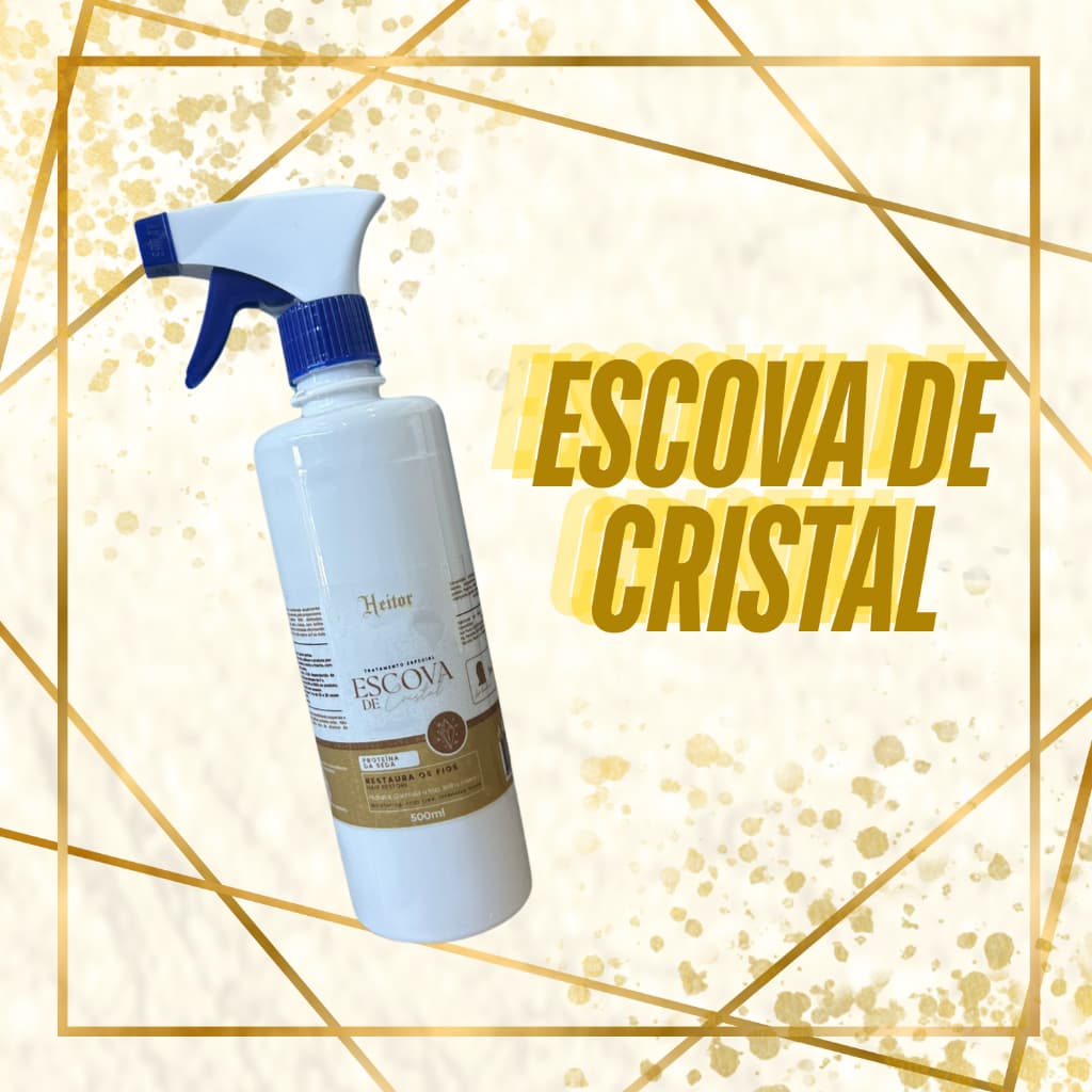 Escova de Cristal, Progressiva Profissional 500ml, Liso Definitivo e Espelhado, Com Belend de Óleos