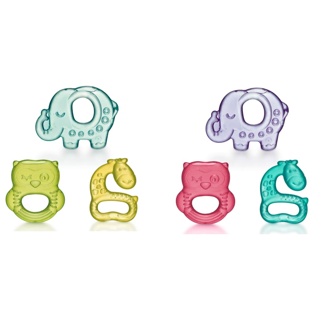 Mordedor Para Bebê Resfriável Com Água Zoo Friends 3m+ Multikids