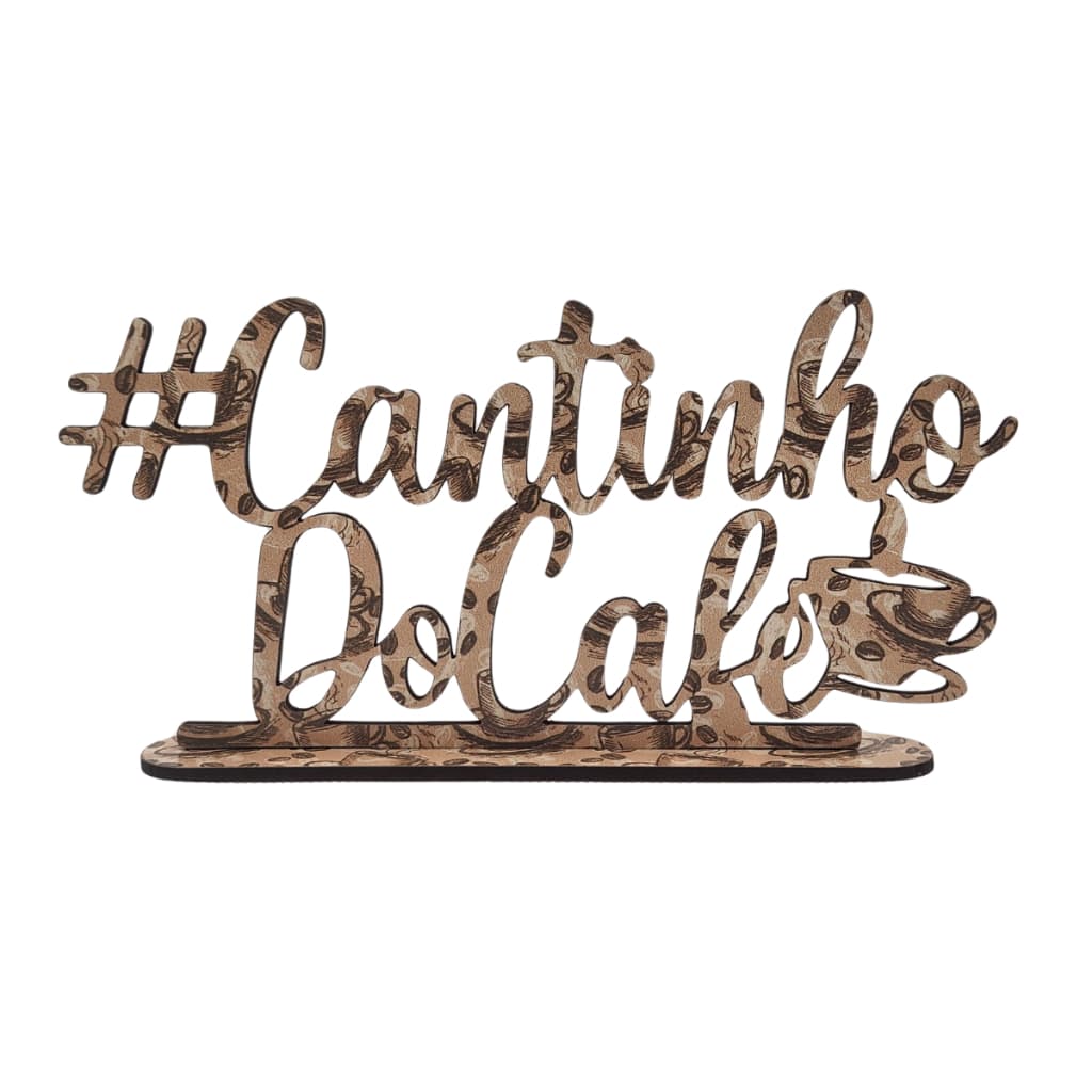 Decoração para Cantinho do Café Placa Estilizada em MDF