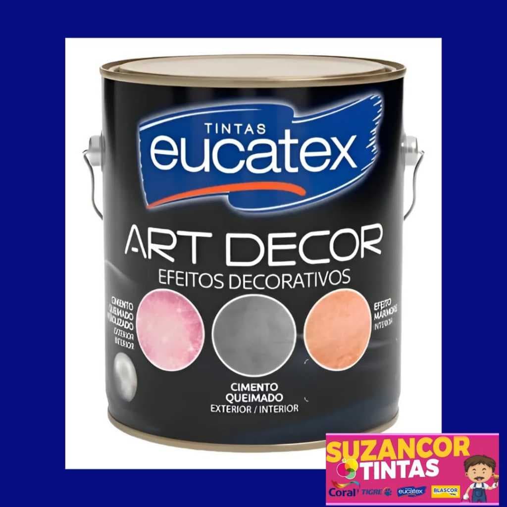 Cimento Queimado Art Decor Eucatex 3,7kg Várias Cores