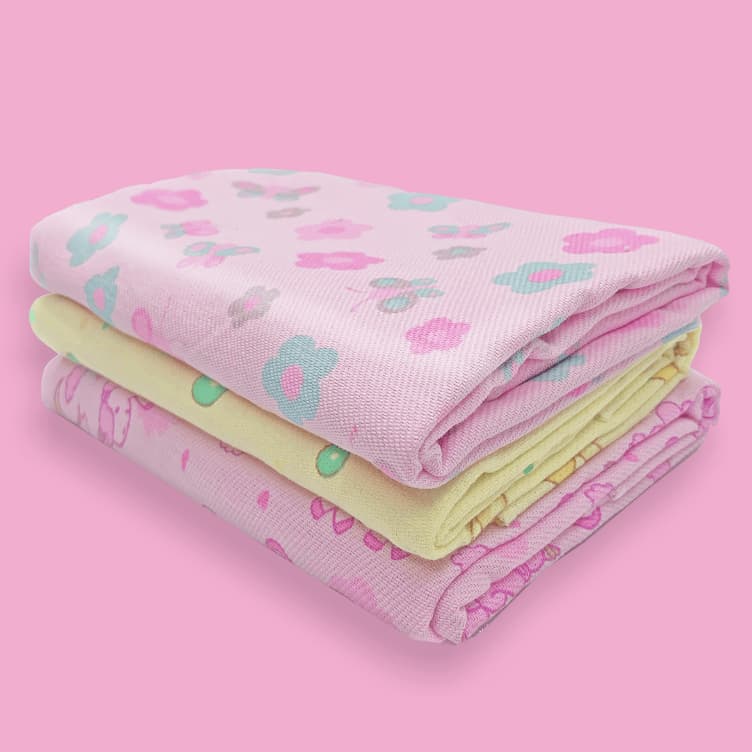 KIT 3 PEÇAS CUEIRO MANTA FLANELADO 80x60cm ACONCHEGO BEBE INFANTIL BARATINHO ATACADO