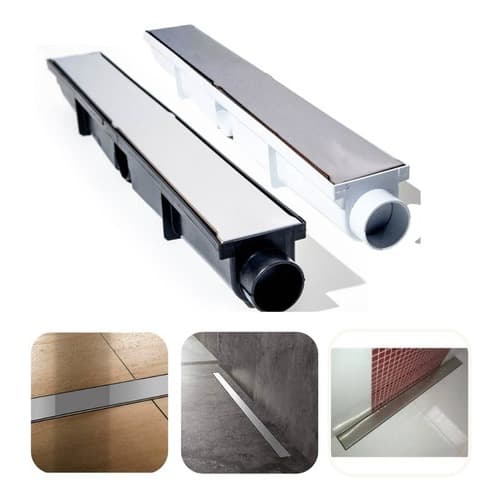 Ralo Linear 6x50 Oculto Inox Sifonado Anti-cheiro/inseto