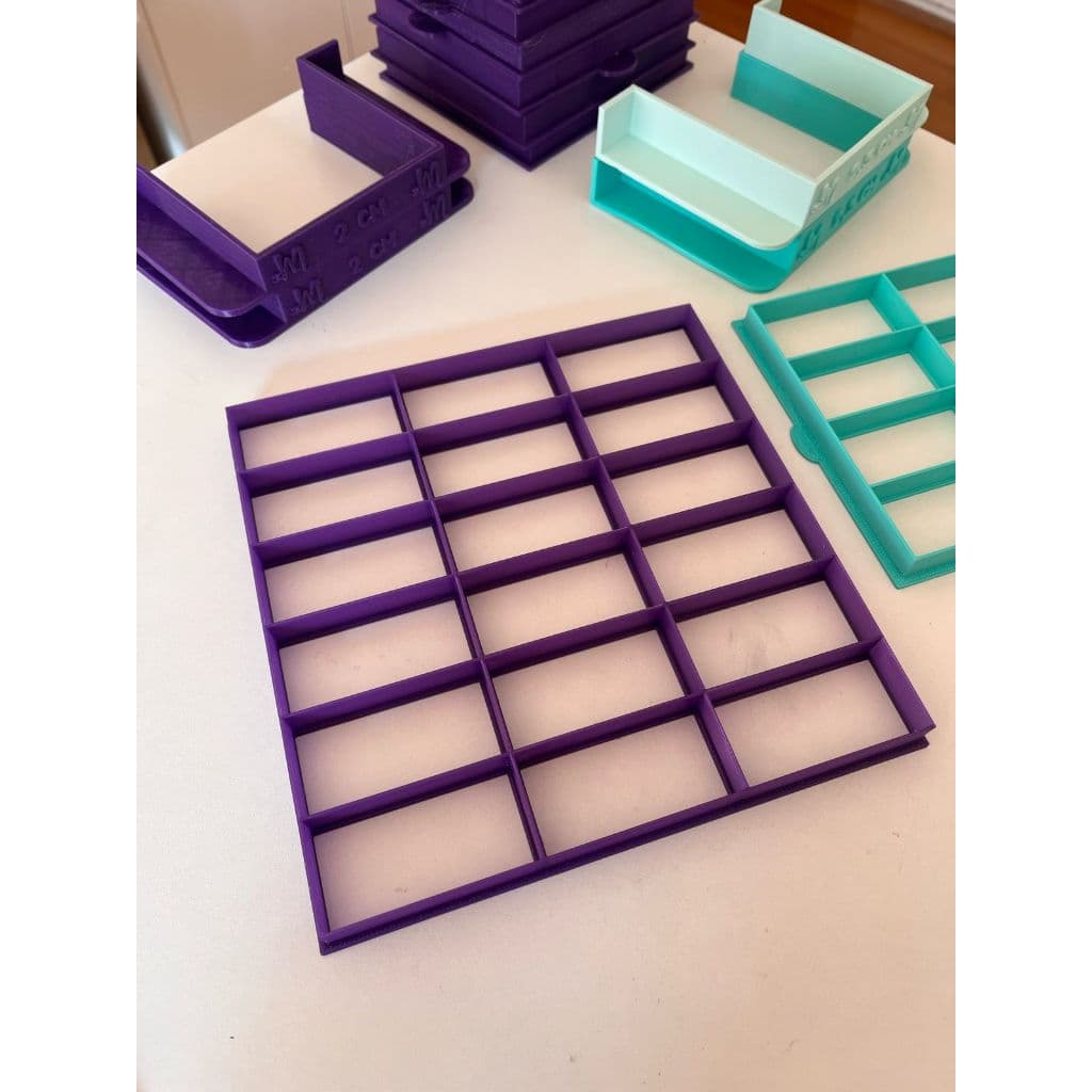 Marcador de Bolo gelado 18 cavidades 6,6cm x 3,3cm