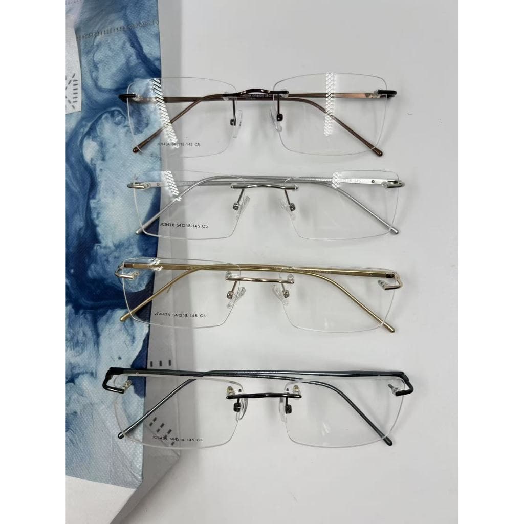 óculos armacao parafusado aluminio masculino feminino unisex