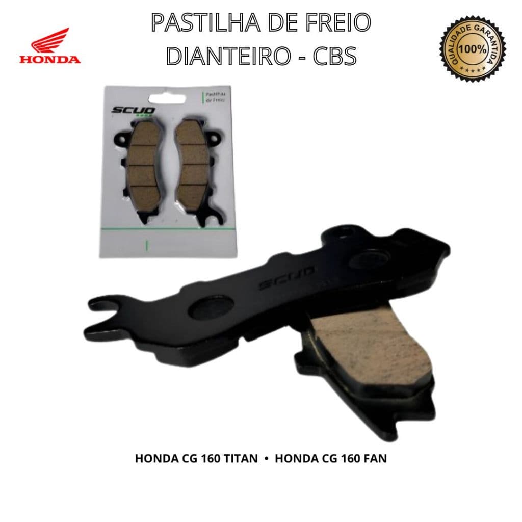 Pastilha Freio Dianteiro Titan 160 Fan 160 2018 A 2024 Cbs - Scud