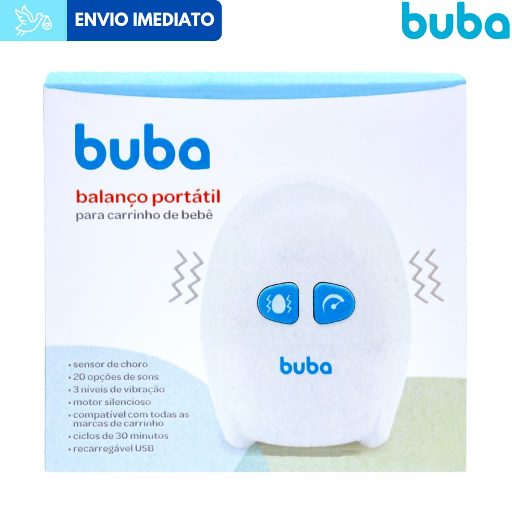 Balanço Portátil para Carrinho Bebê Vibratório Sensor Choro