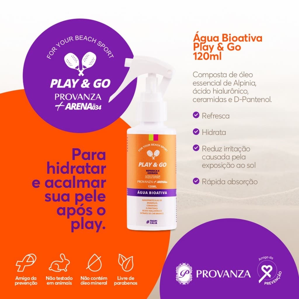 Água Bioativa Play & Go 120ml - Provanza
