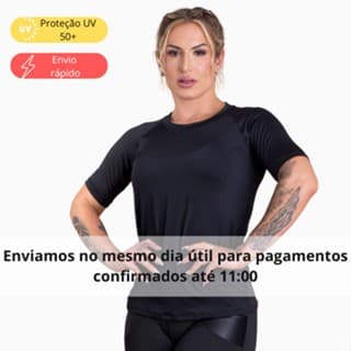 Camisa Térmica Segunda Pele Feminina Proteção Solar Uv Camiseta Manga Curta Moda Inverno E Verão DRB Modas