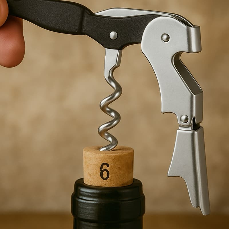 Abridor de Vinhos Saca Rolhas Aço Inox Garrafa Lata 3 em 1 Resistente