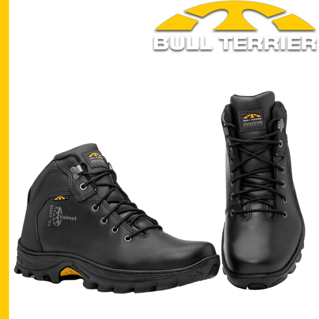 Bota Adventure Masculina Couro Bull Terrier Valmet Confortável Macia Trilha
