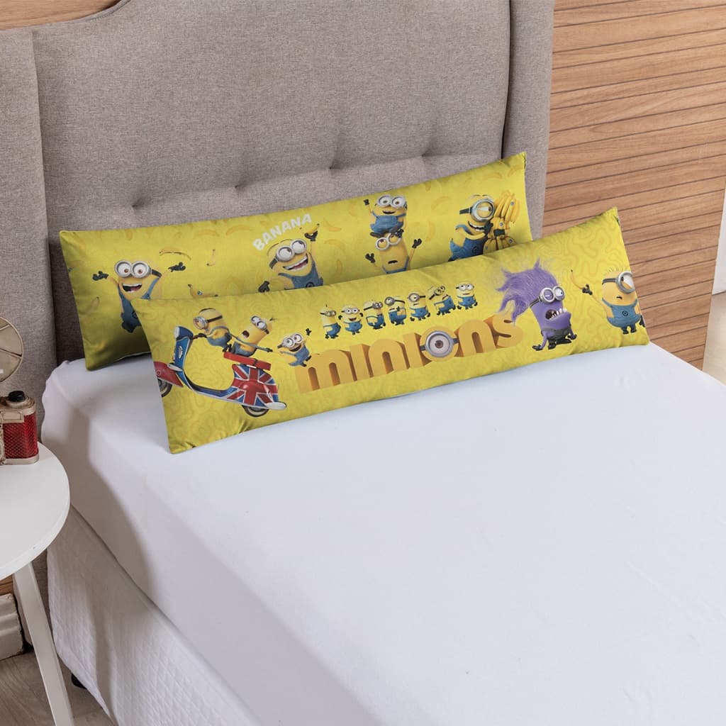 Almofadas Travesseiro Corpo Estampas Infantil 0,85cm x 0,25cm Enchimentos Espuma Antialérgica
