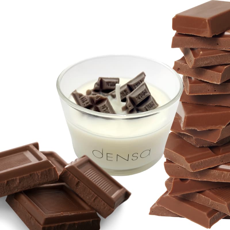 Vela Aromática Chocolate Amargo Artesanal Perfumada Cera de Coco
