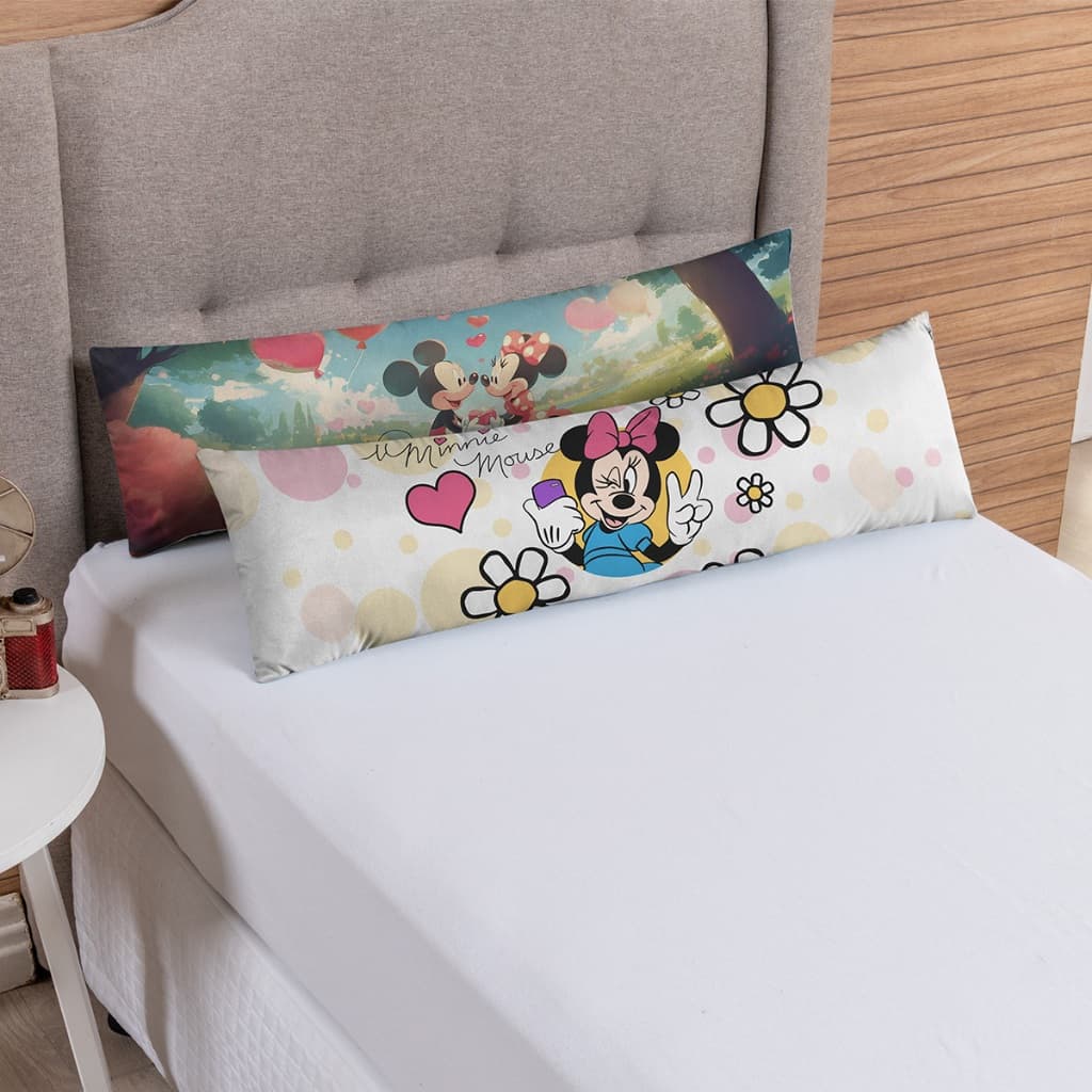 Kit 02 Almofadas Xuxão 85cm X 25cm Estampas Infantil Lindas