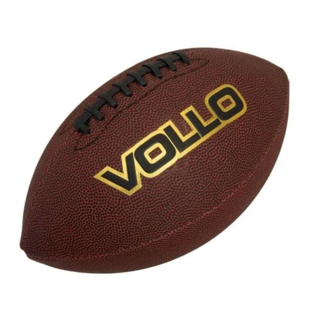 Bola de Futebol Americano Tamanho Oficial 9 Marrom Vollo