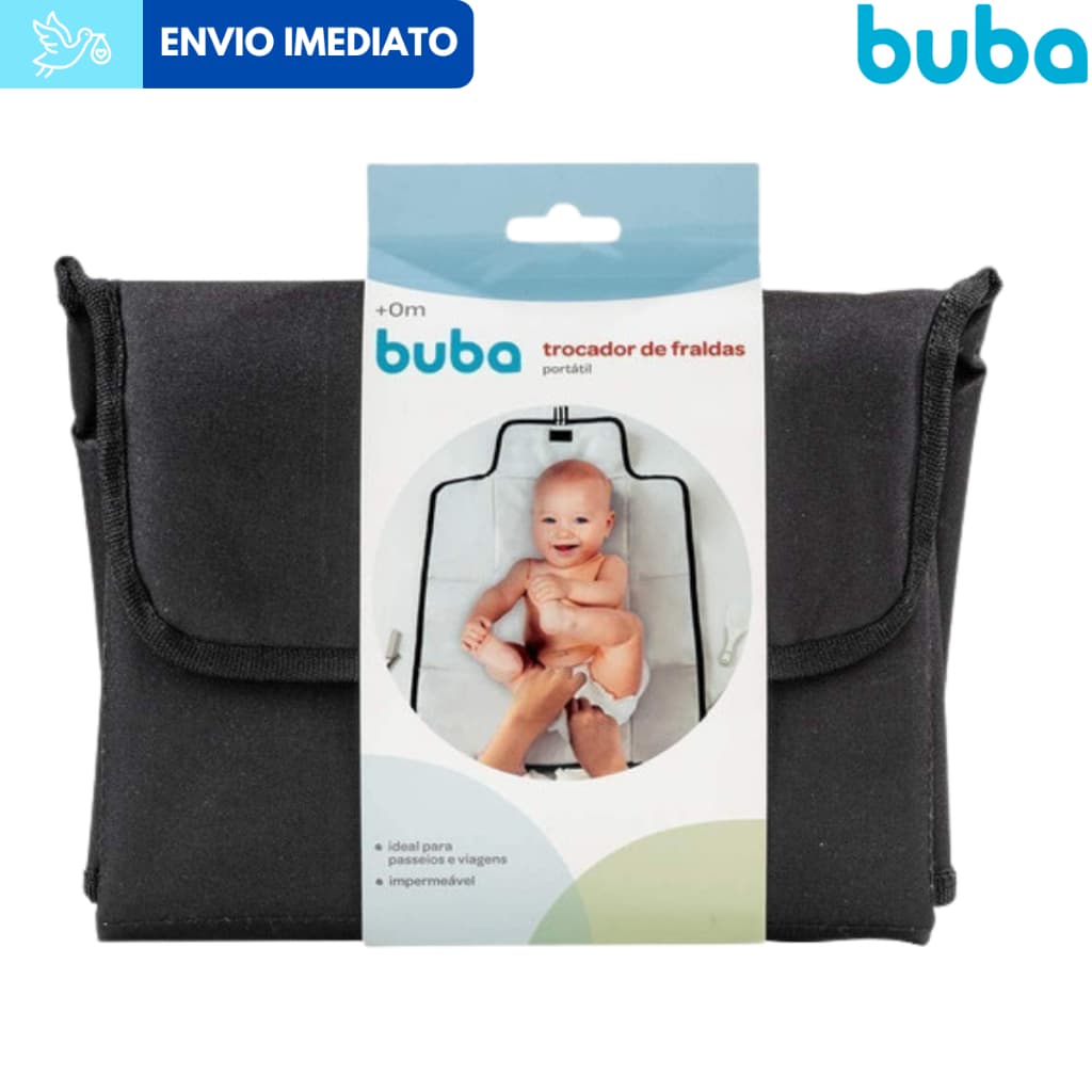 Trocador de Fraldas Bebê Impermeável Portátil Buba Com Portal Fraldas Bolsa Mochila