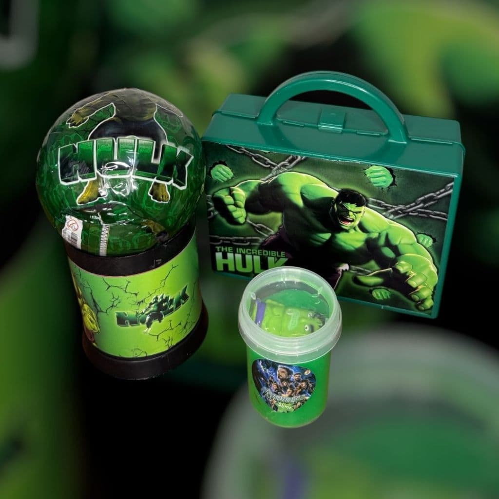 KIT MALETA + CANECA + BOLA SURPRESA + SLIME