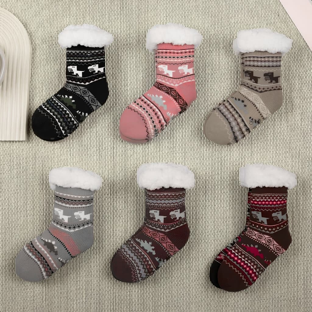 Meia Infantil Térmica de Inverno Carneirinho – Super Quentinha, Fofa e Antiderrapante