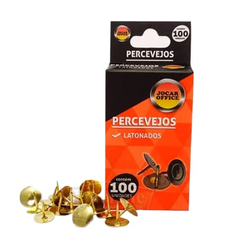 Percevejo Tachinha Dourado Latonado Jocar Office