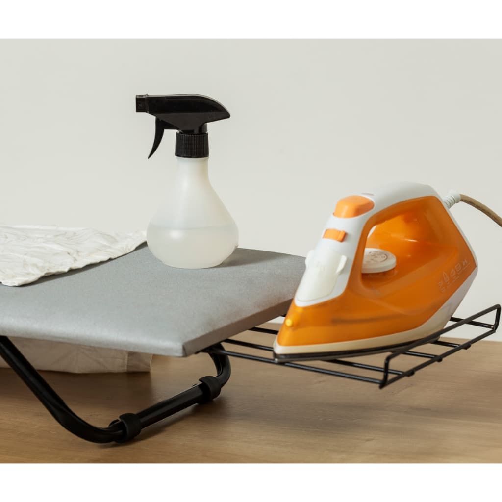 Tabua de Passar Roupa Portátil com Pé Dobrável e Suporte para Ferro Uso em Cama ou Mesa reforçada