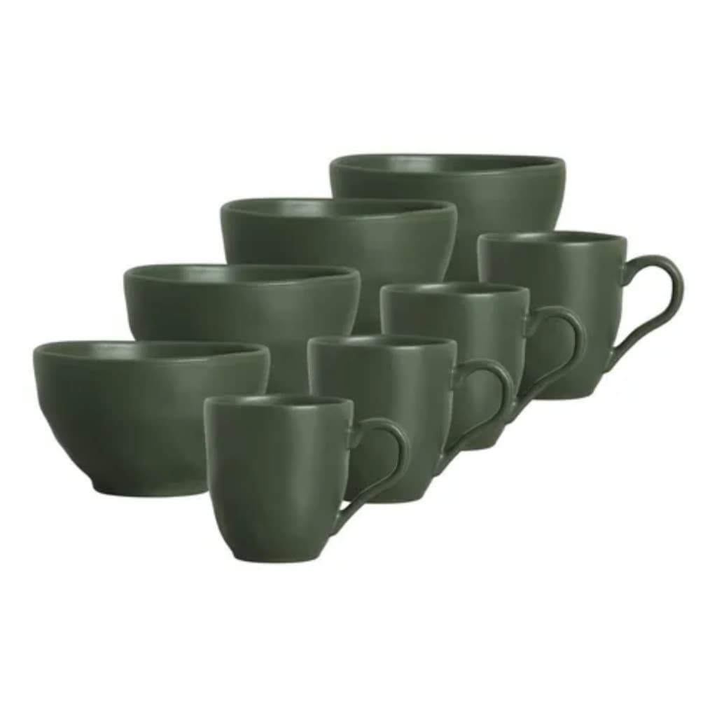 Jogo 4 Bowls E 4 Canecas Bio Leaf Porto Brasil