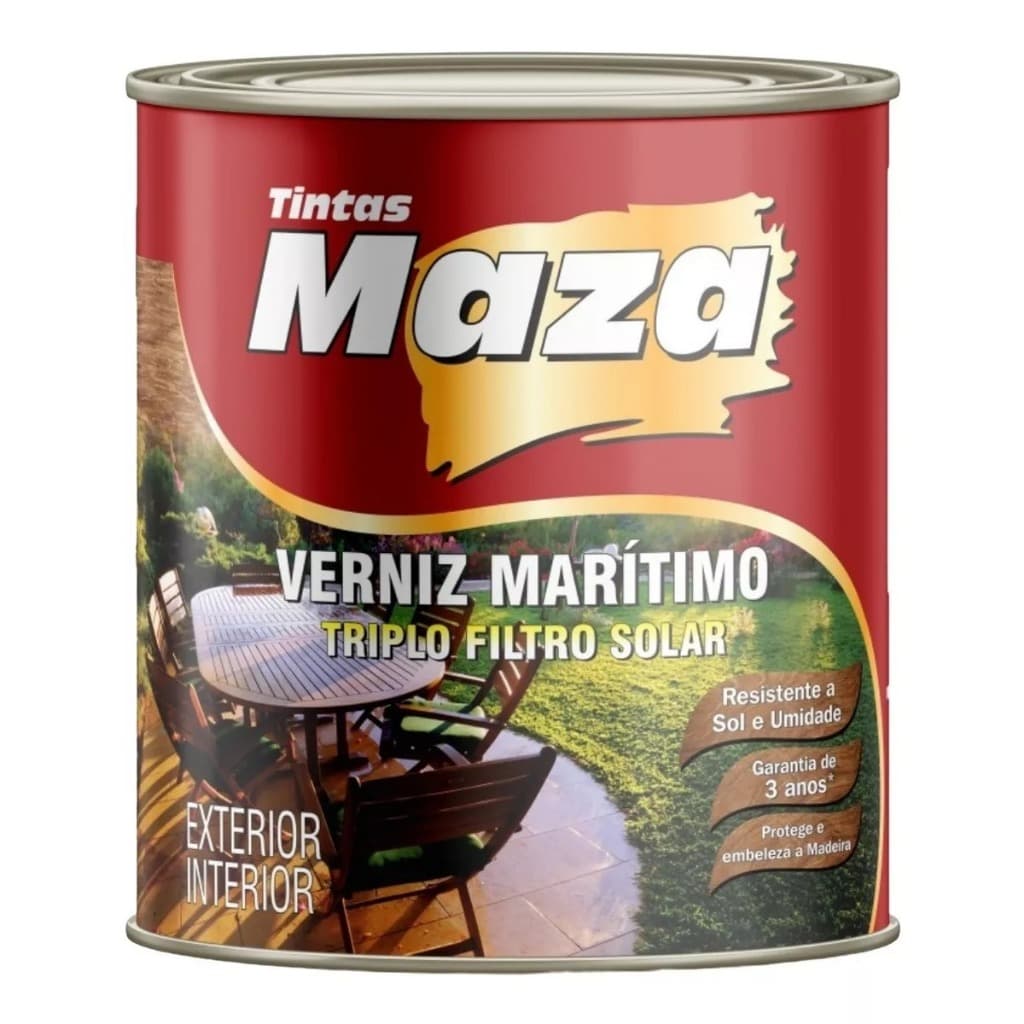 Verniz Marítimo Triplo Filtro Solar 900ml Maza