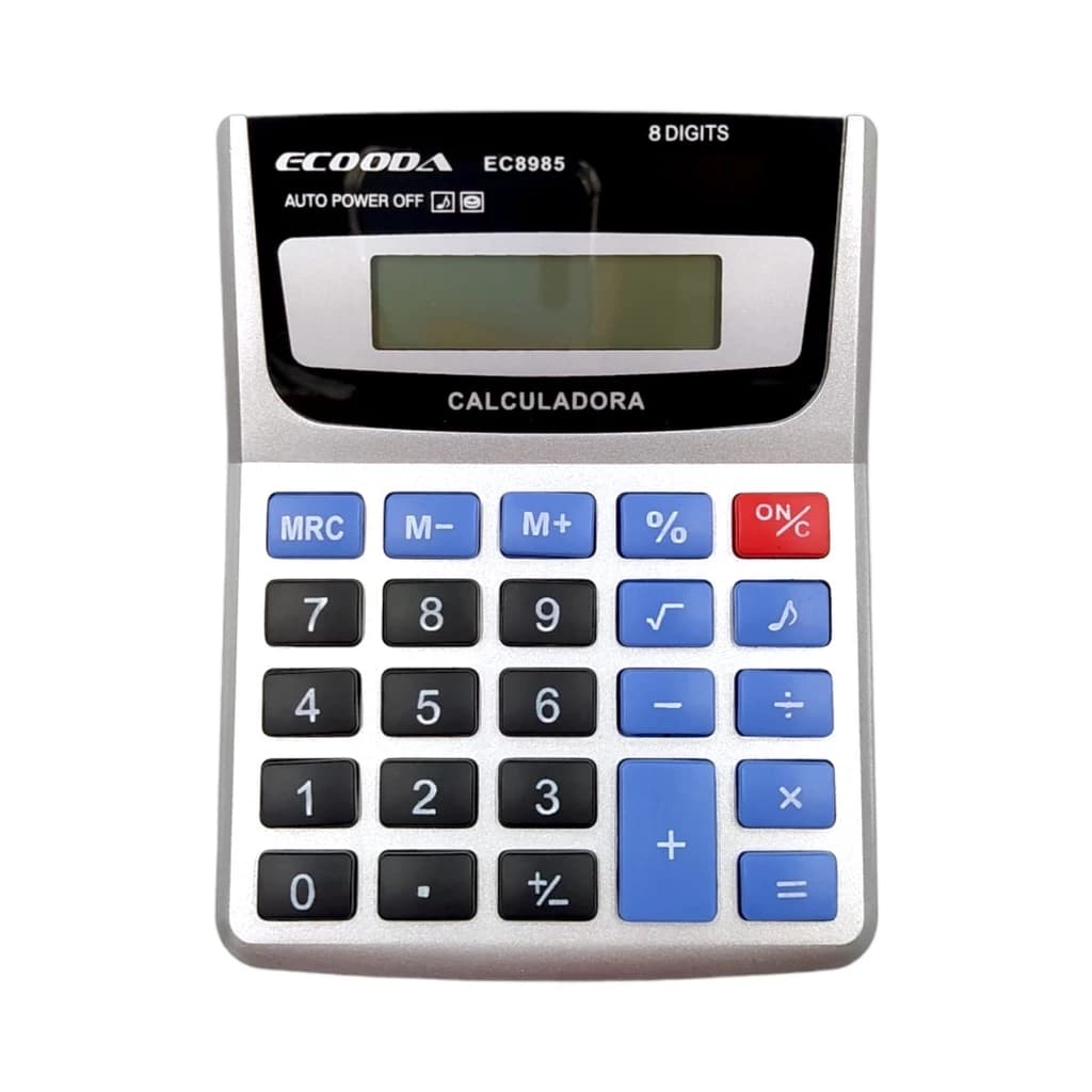 Calculadora de Mesa Eletrônica 8 Dígitos Ecooda EC8985