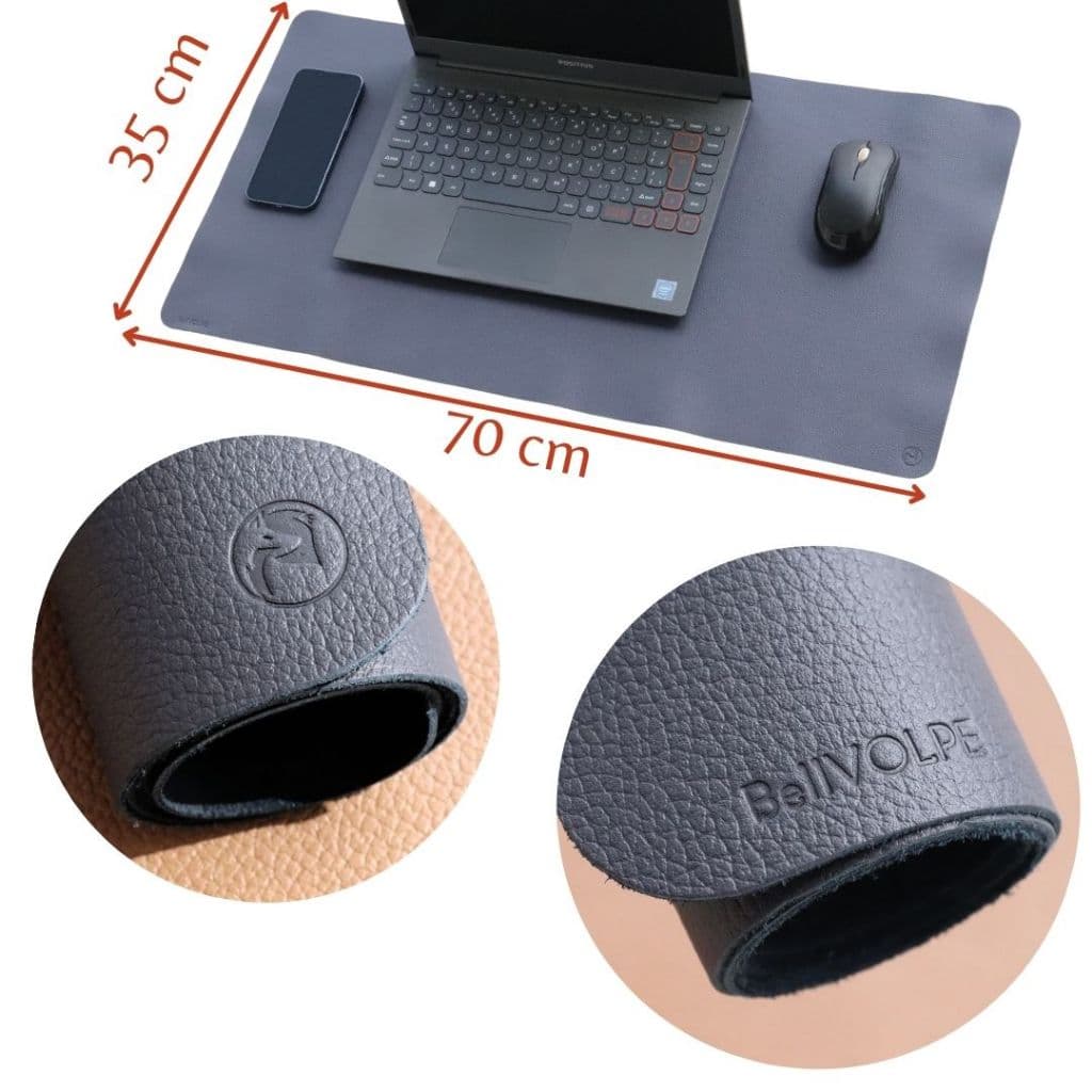 Mouse Pad Grande Desk Pad Desk Mat Mousepad Couro Legítimo